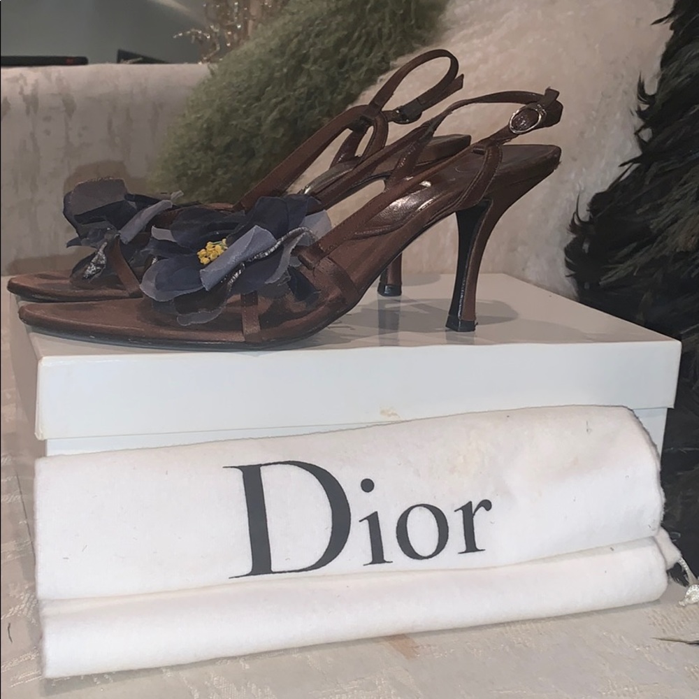 Christian Dior Satin Sandal Heels